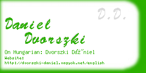 daniel dvorszki business card